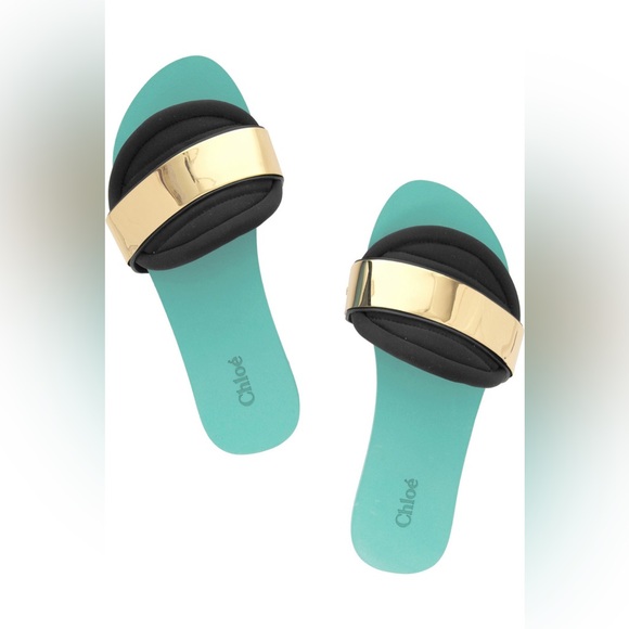 Chloé Embellished Neoprene Slides, EU39 - Picture 13 of 13